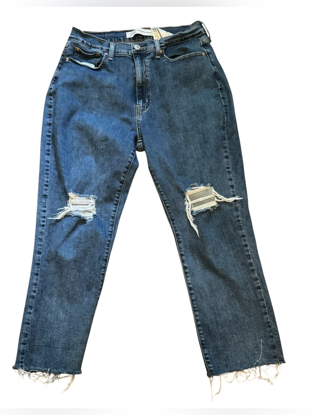 Signature Levi Strauss Ultra High Rise 12" Straight Crop Inseam 25" Size 11